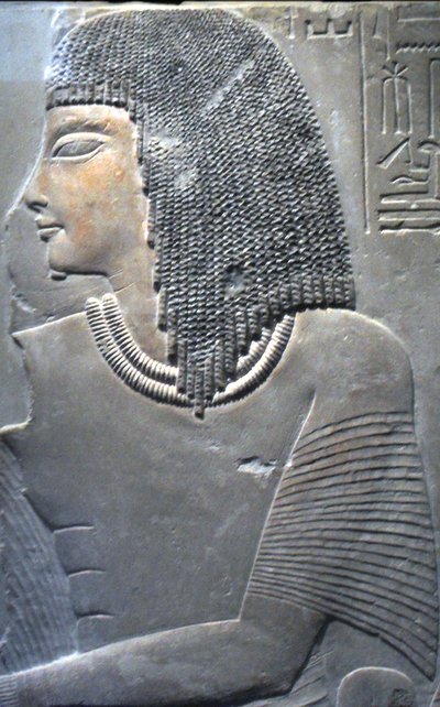 Relief of Imenmes and Dejat, Parents of General Imeneminet, from a Tomb in Memphis, circa 1336 BC by Egyptian 18th Dynasty